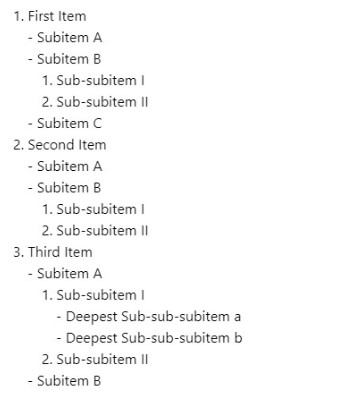 Nested Lists