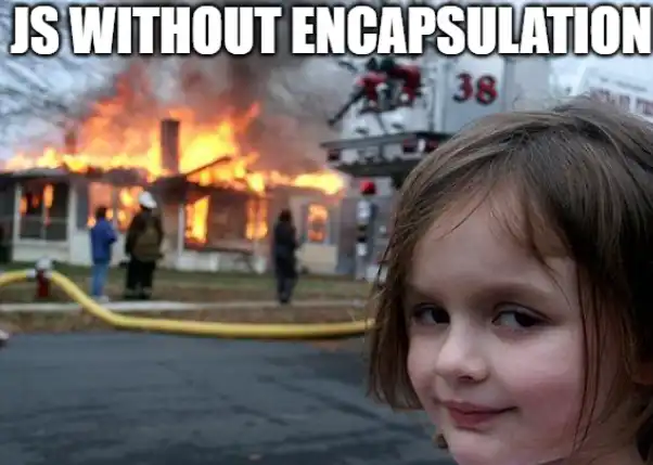 JS without modules meme
