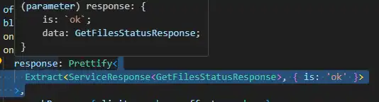 Formatted type definition