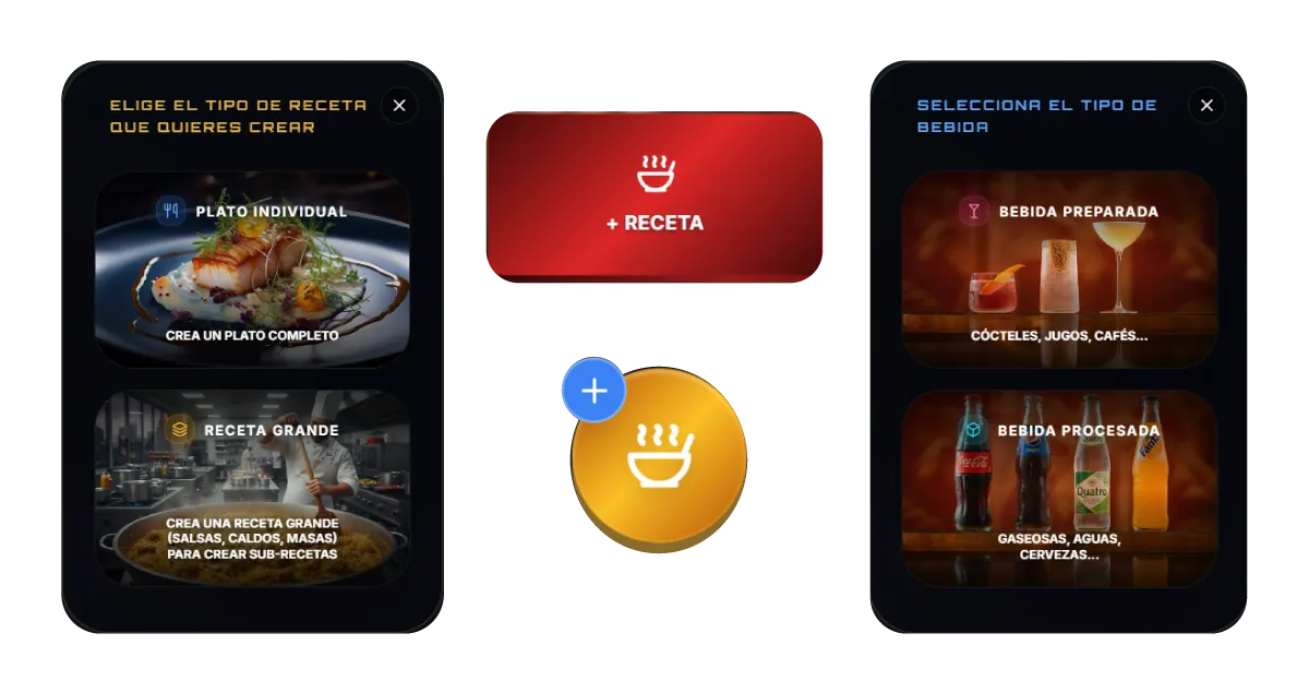 Botón Crear Receta GNIA