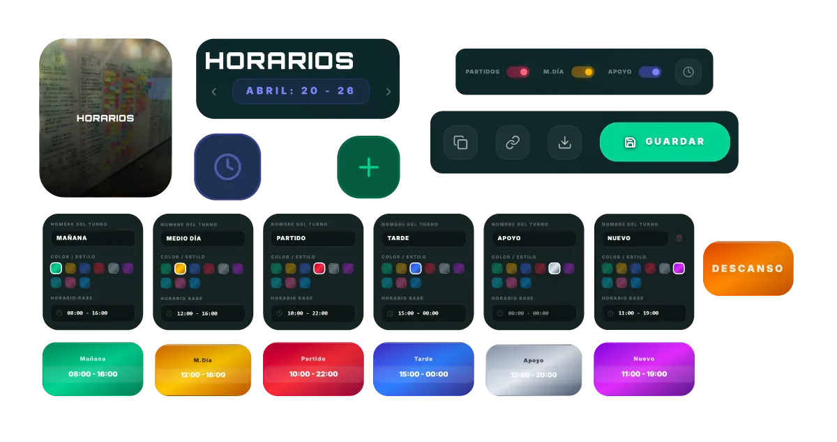 GNIA RRHH: horarios