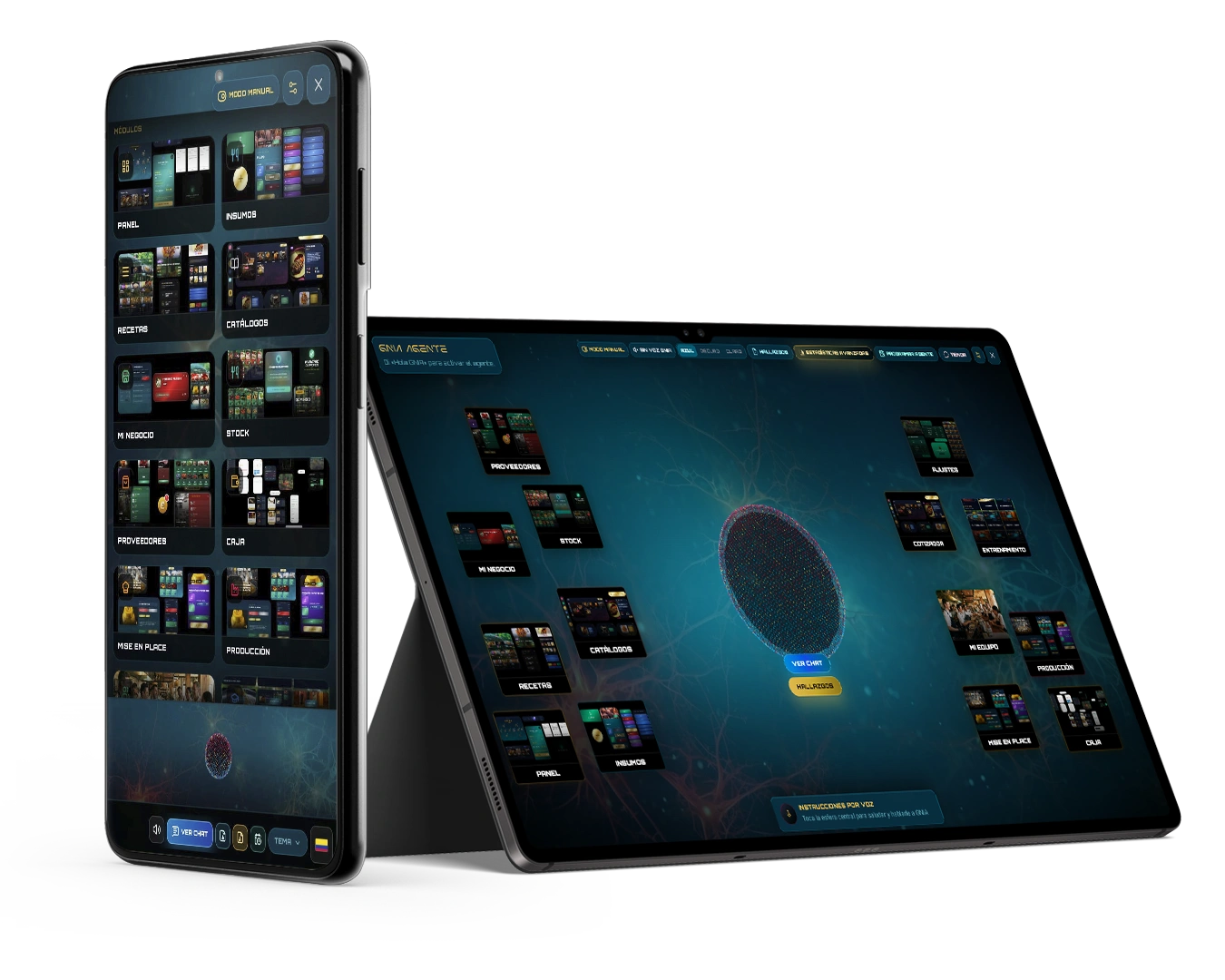 App GNIA Agente en smartphone y tablet