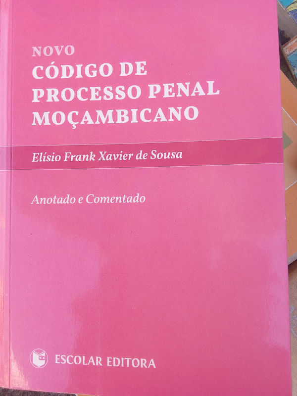Capa de código de processo penal Moçambicano