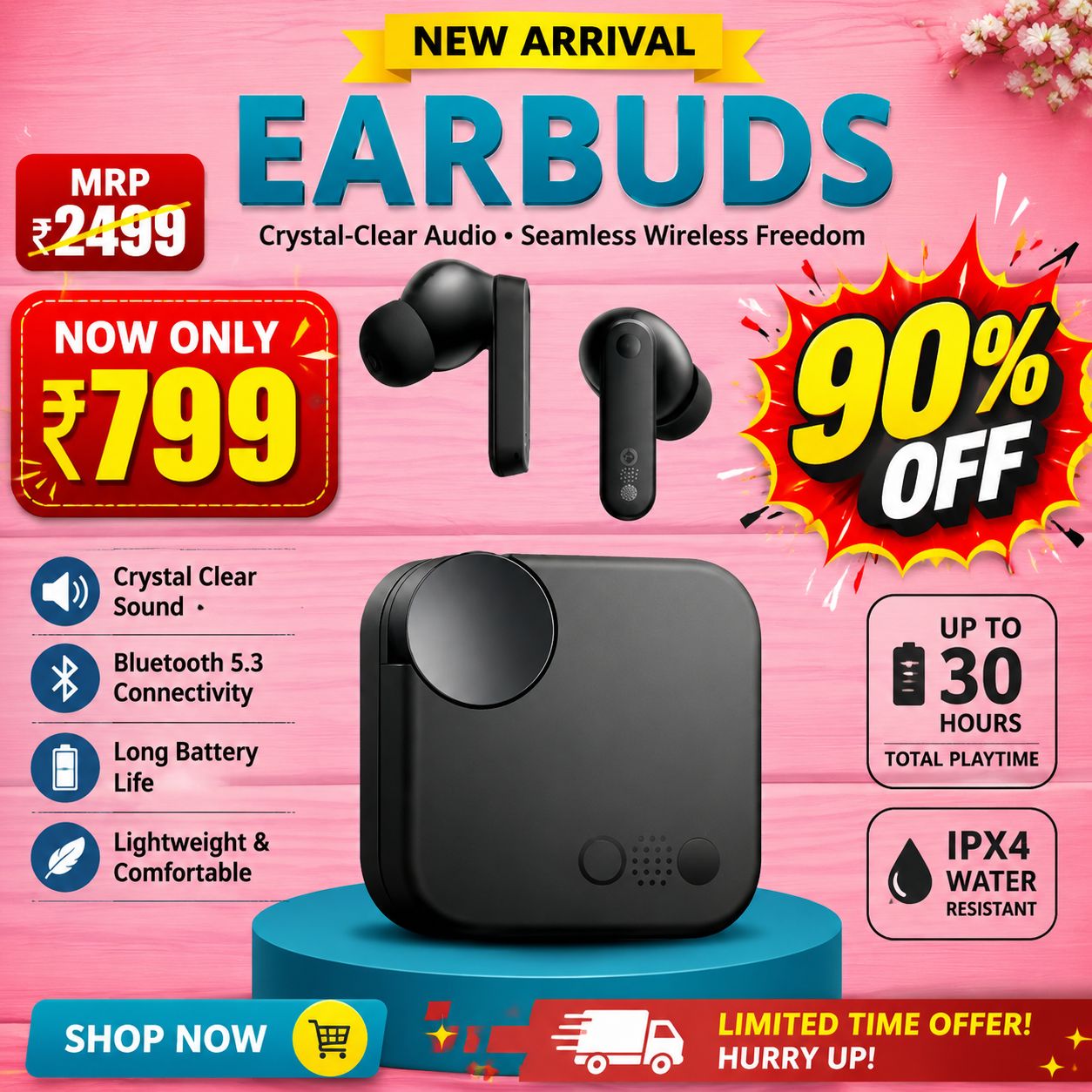 CMF Earbuds Set Only 799rs Best Quality Sound Hight Bass Battery Backup 7days Battery Charging Time 30minitus - 799.00 INR - Bihar - Marketplace