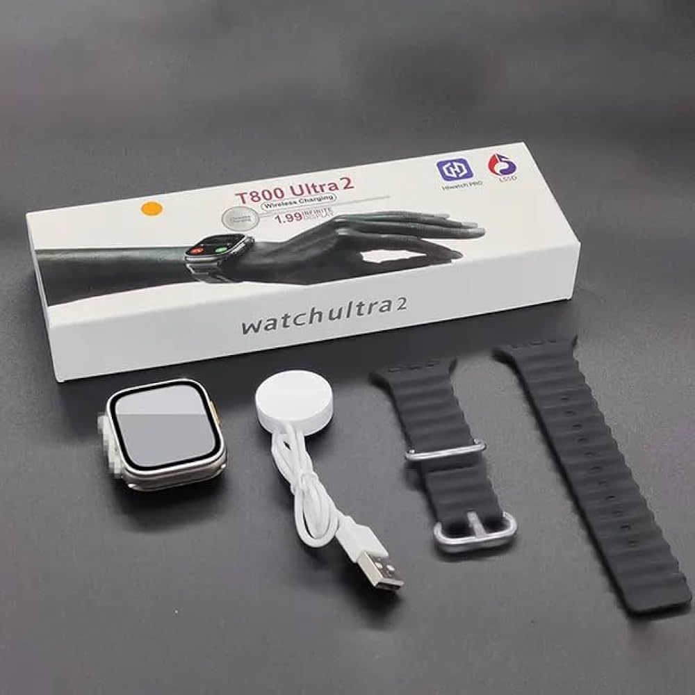 T800 Ultra2 Wireless Charging Smartwatch - 1.99 Inch Infinite Display - Hiwatch PRO App - 850.00 BDT - 23/B, Sikkatuly Lane, Bongshal, Dhaka Division, 1100 - Marketplace
