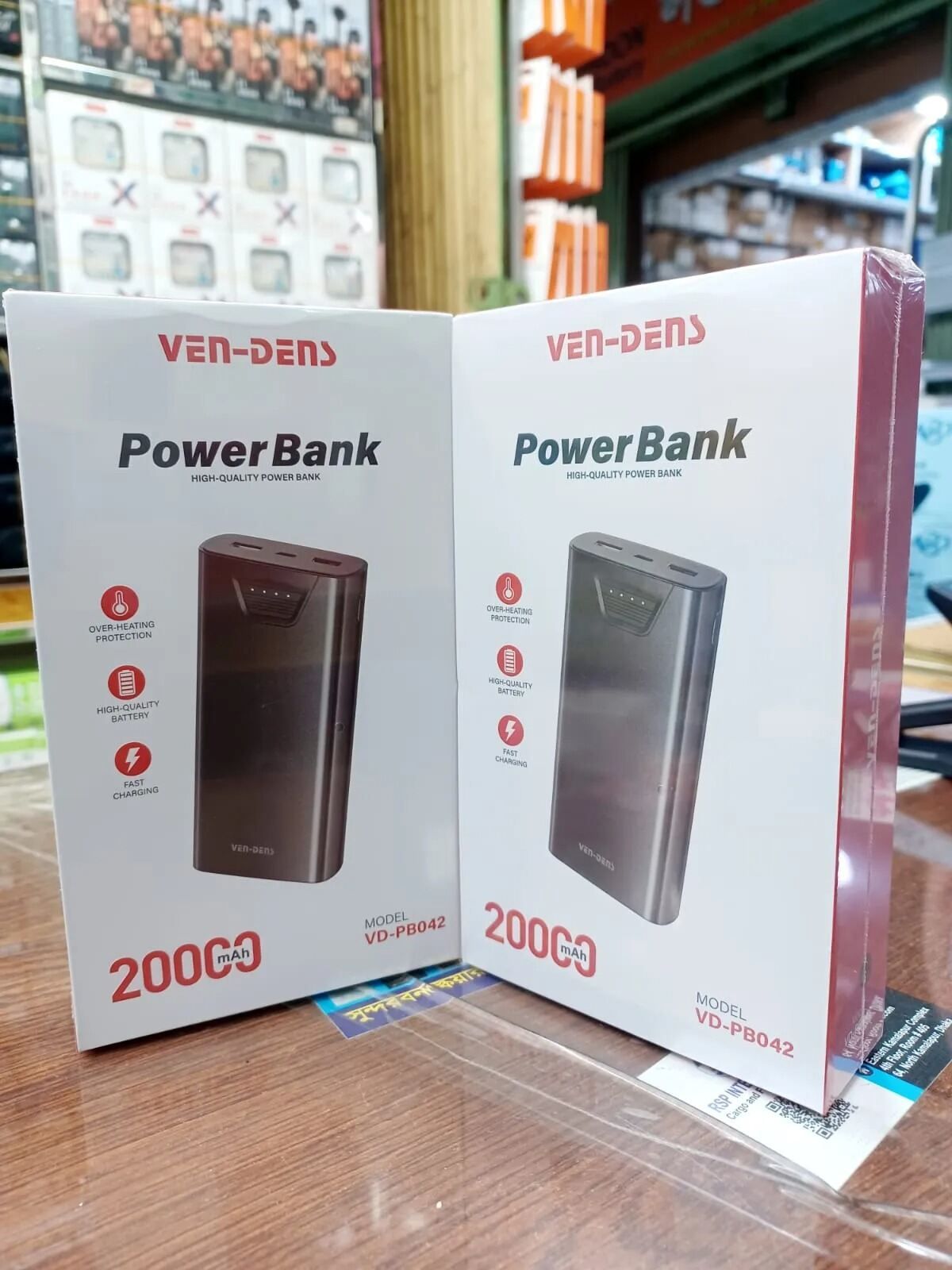 VEN-DENS VD-PB042 High-Quality Power Bank 20000mAh - Fast Charging - 1450.00 BDT - 44, Bangshal Road, Bongshal, Dhaka Division, 1100 - Marketplace