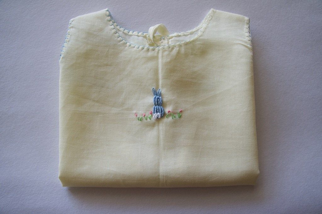 Hand embroidered baby shirt / dress