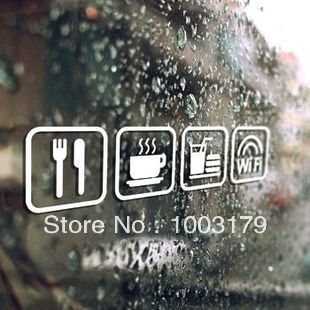 Glass Door Sign Stickers