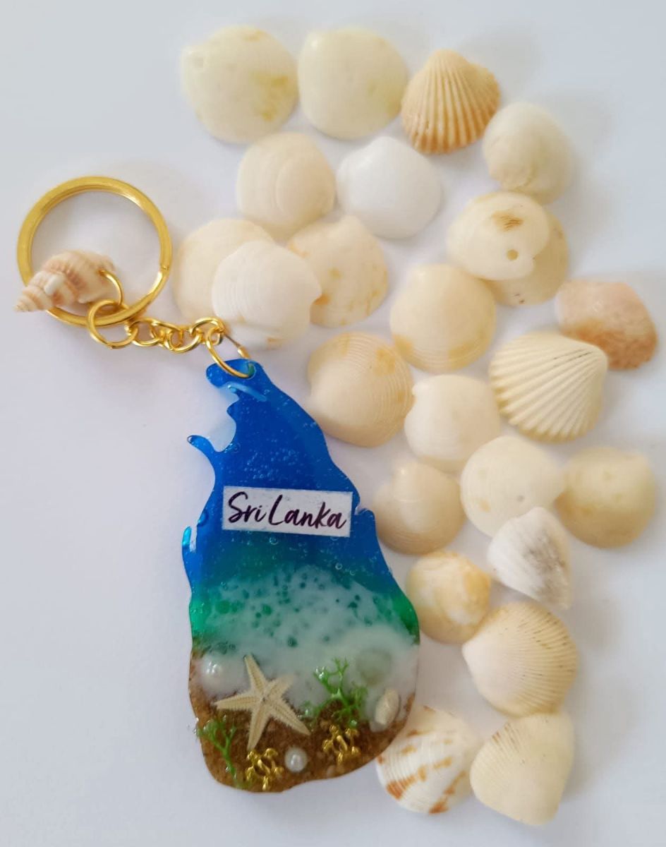 Sea themed Sri Lanka key chains
