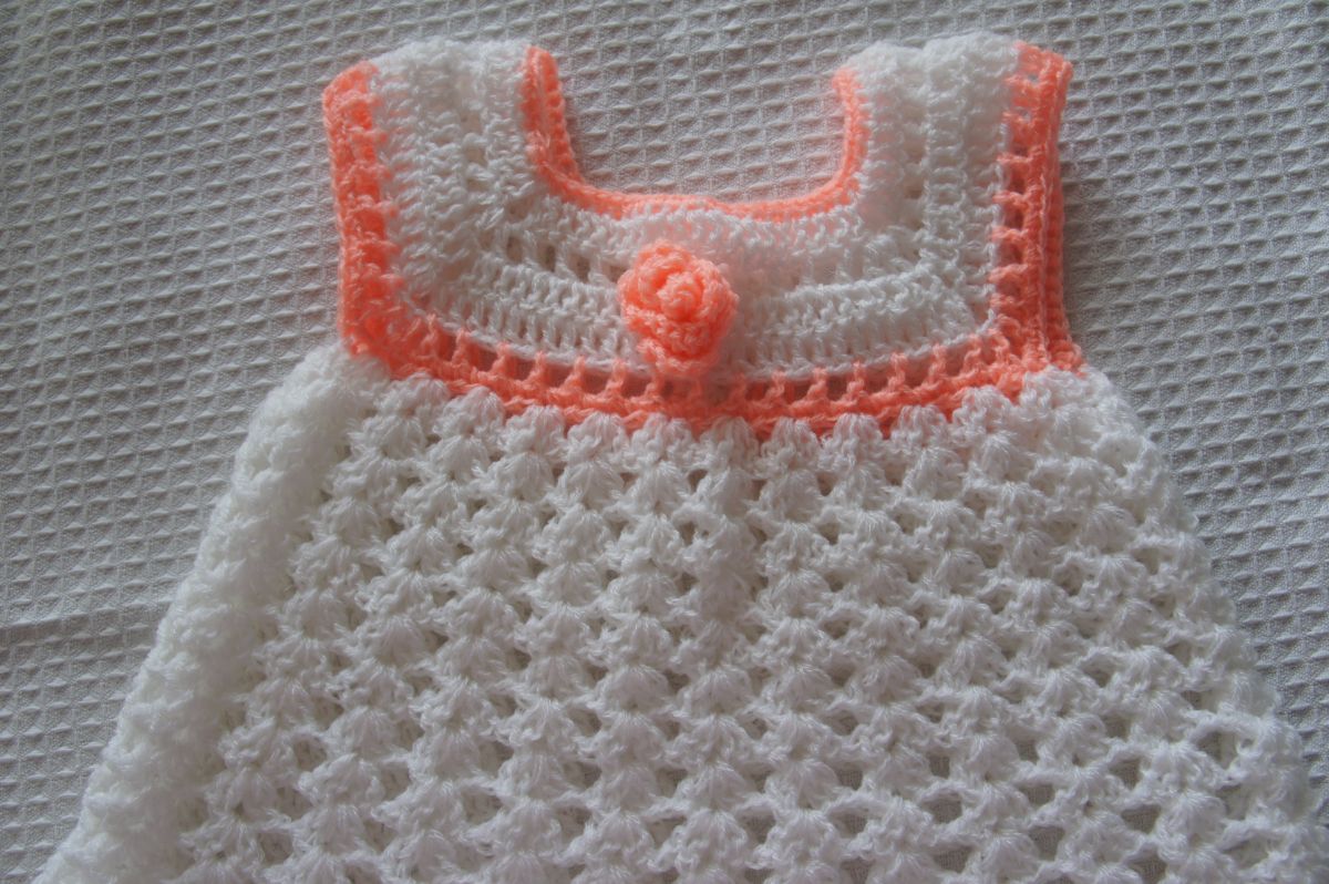 Crocheted Baby Girl Frock