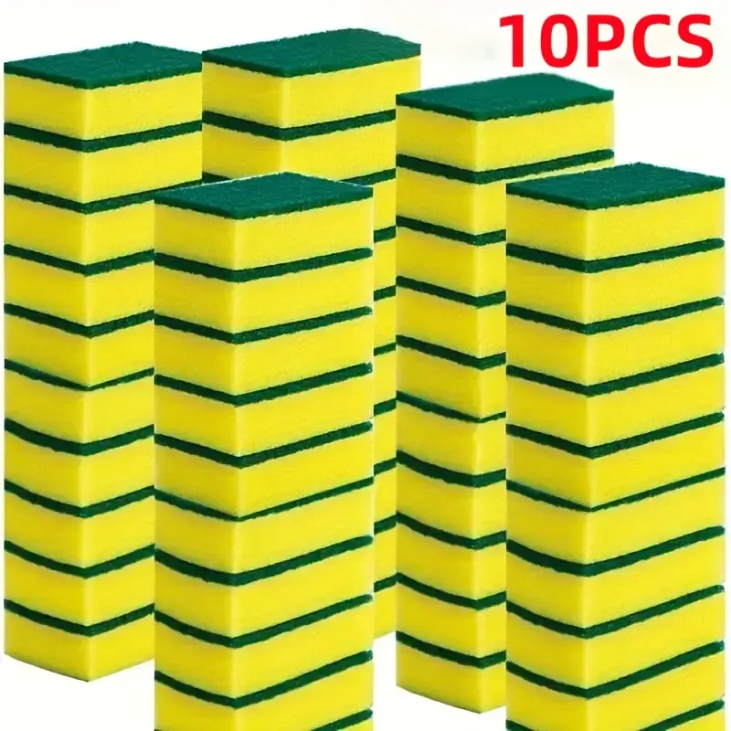🧽 10/20/40pcs Kitchen Cleaning Sponges – Double-Sided & Super Absorbent 🧼