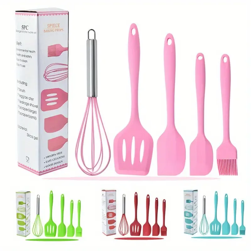 Supplies Large Scraper/Small Scraper/Mixer/Oil Brush/Long Spatula Macaron Color Baking Tools Cake Cream Spatula Cheese S