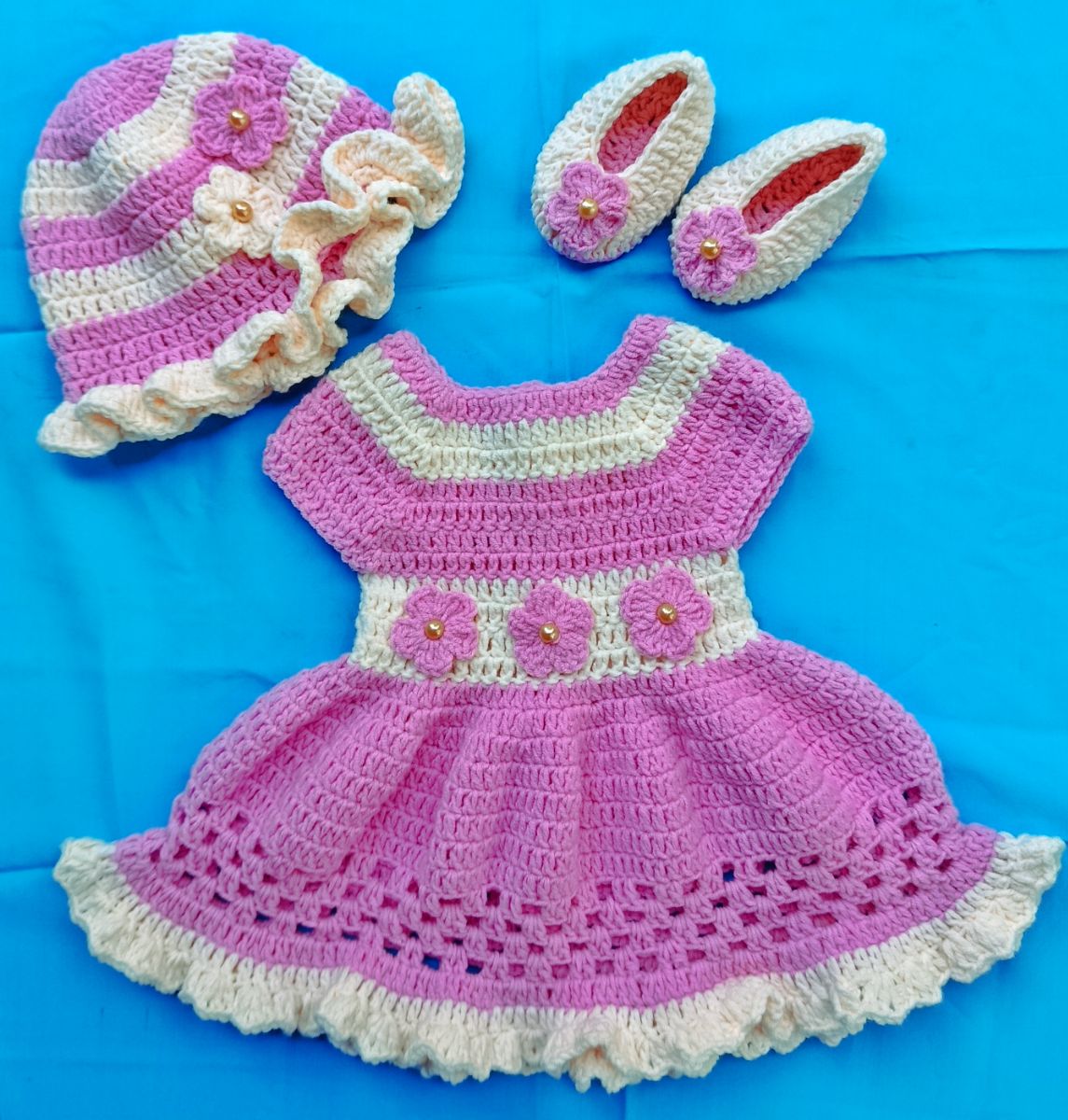 Crochet baby frock 