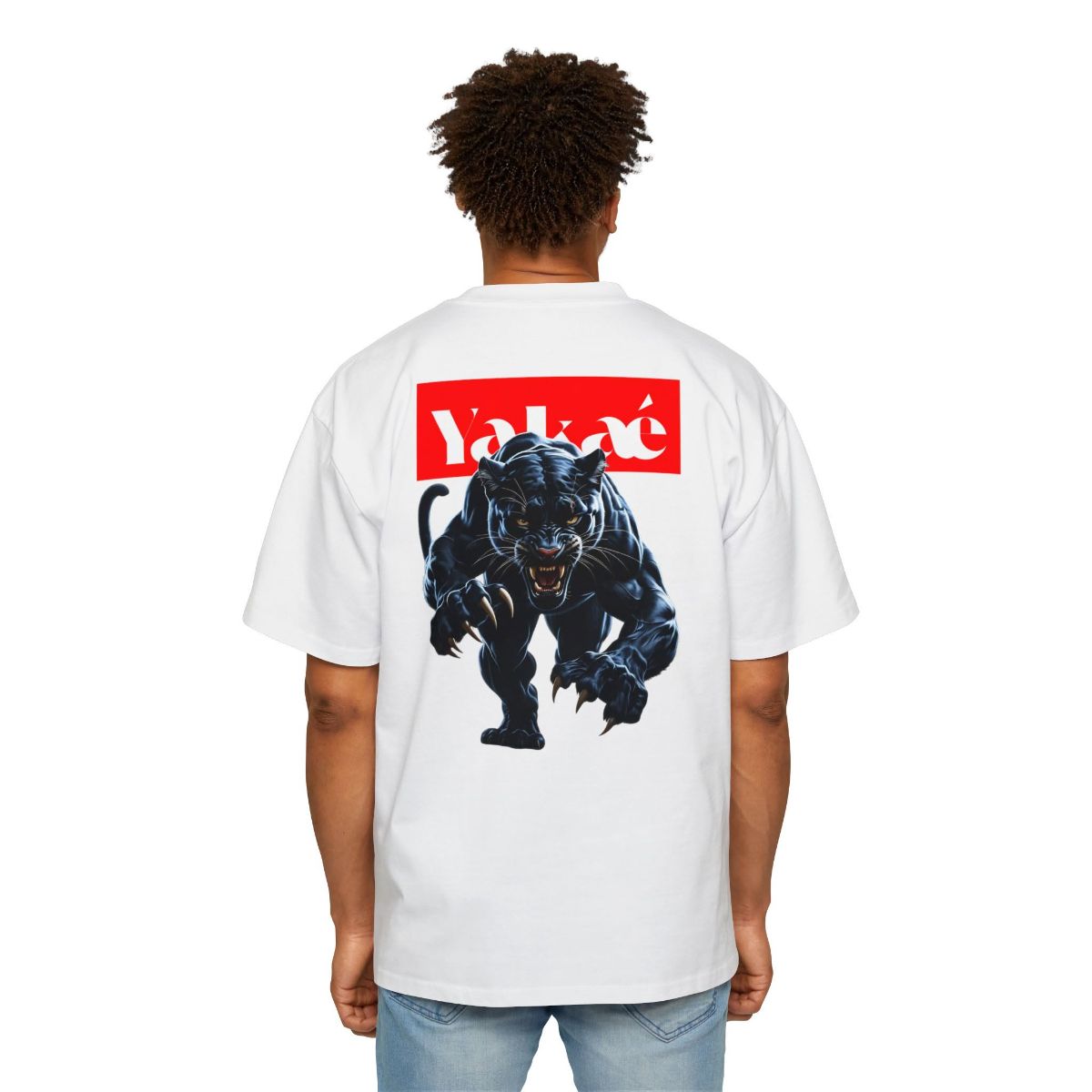 Yakaé Obsidian Fury™ | Minimalist Black Panther T-Shirt – Bold Streetwear for Modern Warriors