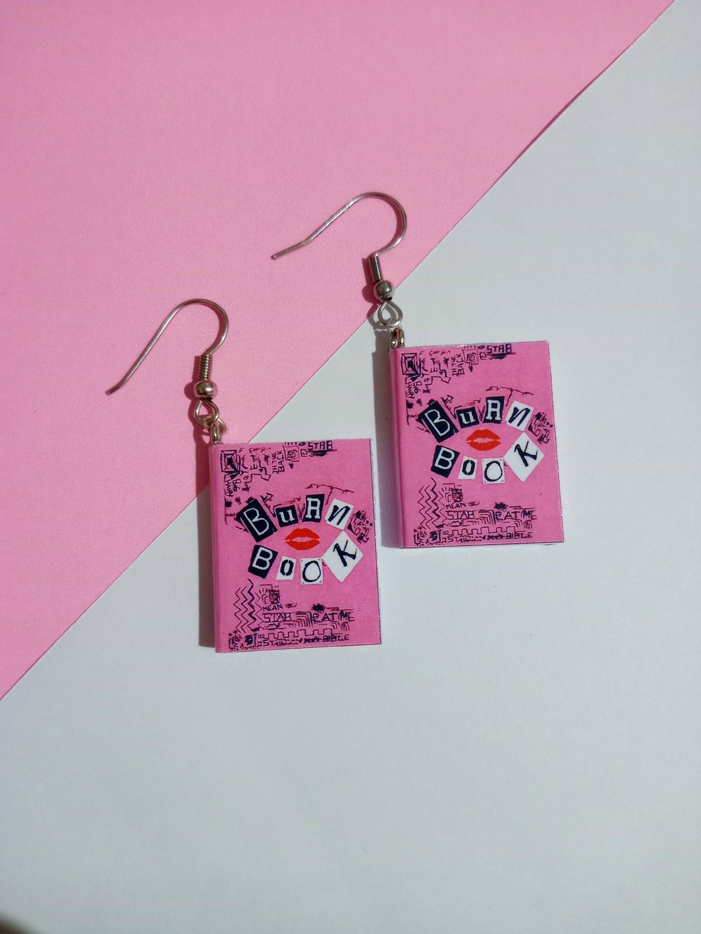 Aritos de Acero Quirúrgico Mean Girls Burn Book