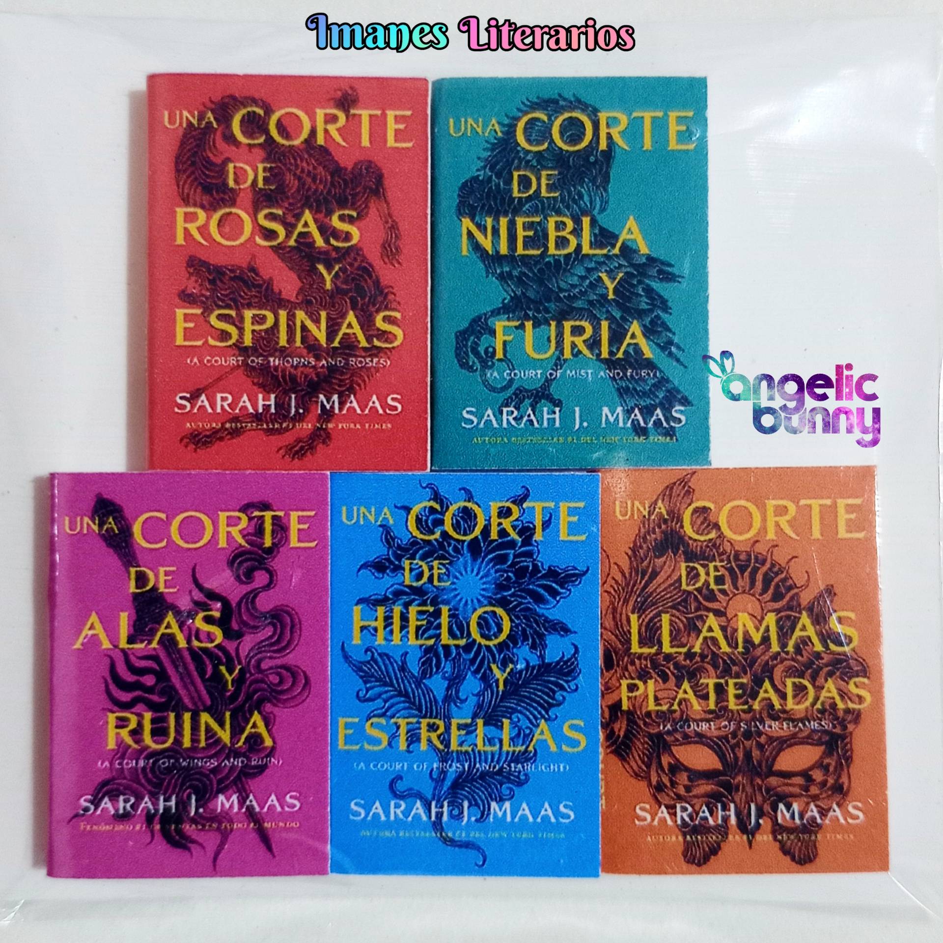 Imanes Mini Libros Saga ACOTAR x5