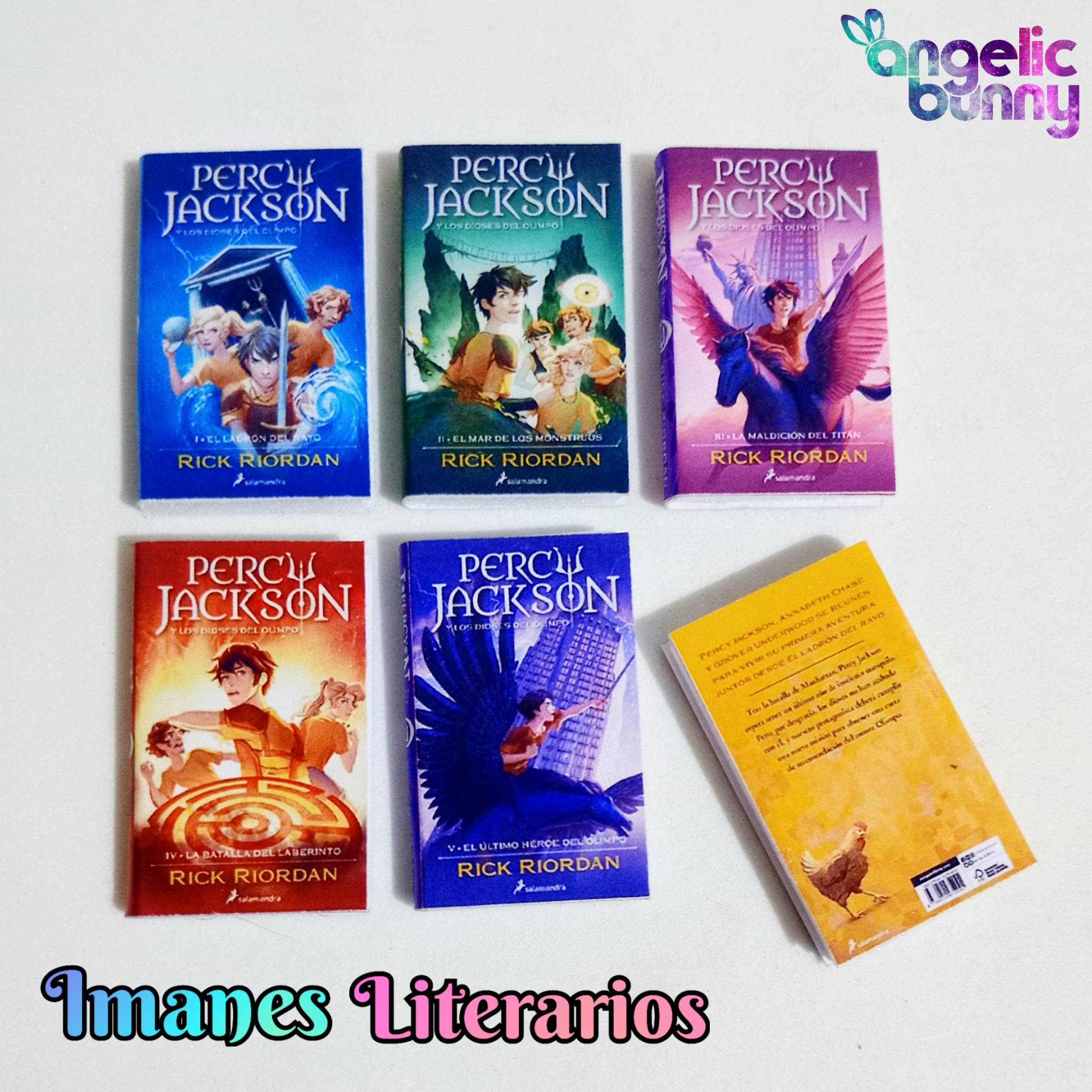 Imanes Mini Libros Percy Jackson Set x6