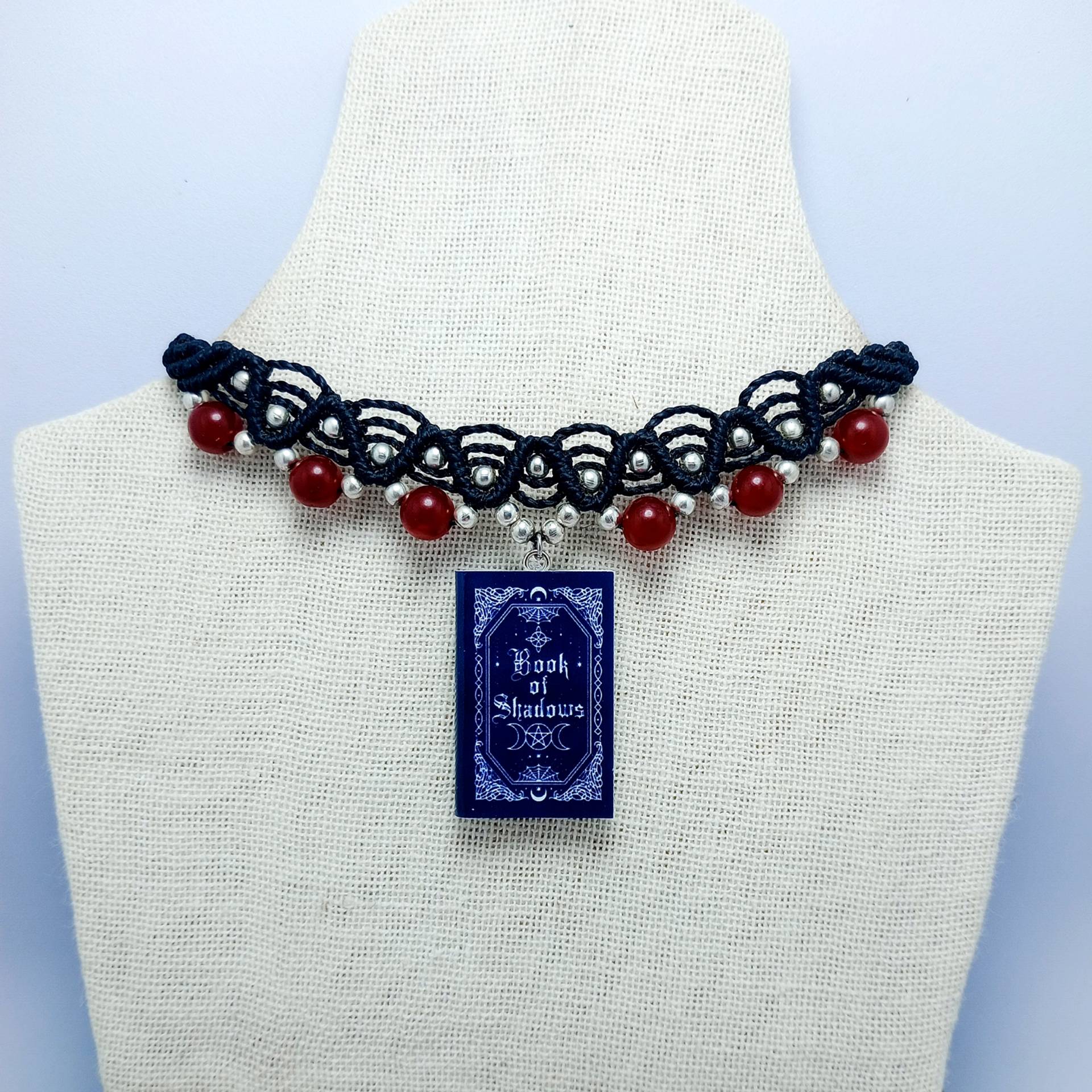 Choker Book of Shadows con Ágata Roja