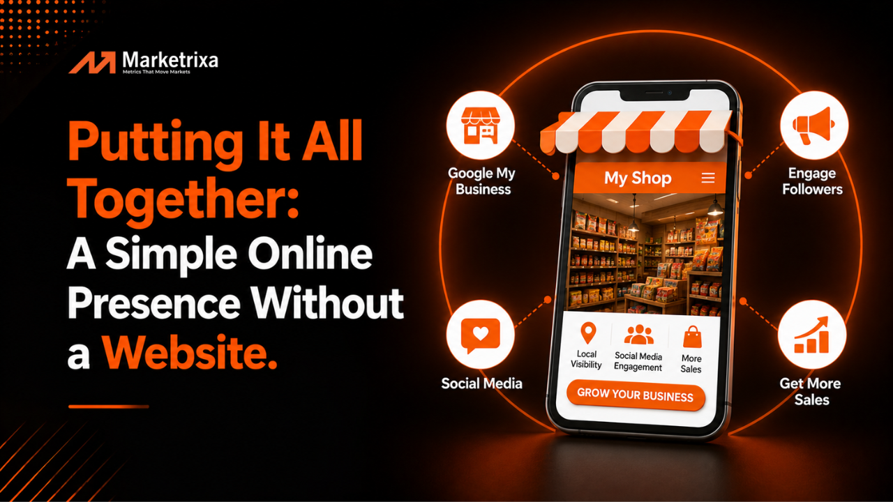 Online business solution with Google Business Profile and social media.