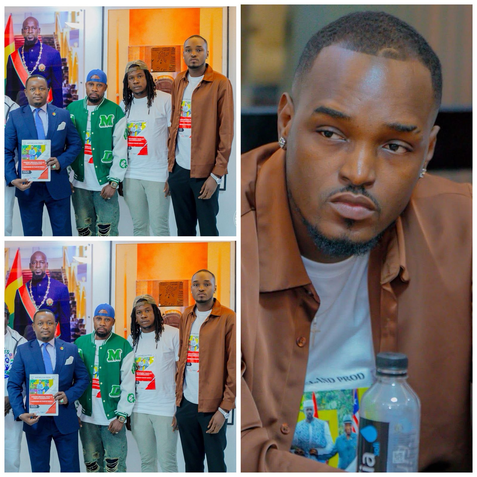 Singleton artist presents sub-regional concert to Culture Minister as they aim to host Mano River Concert involving Guinea, Liberia, and Sierra Leone!