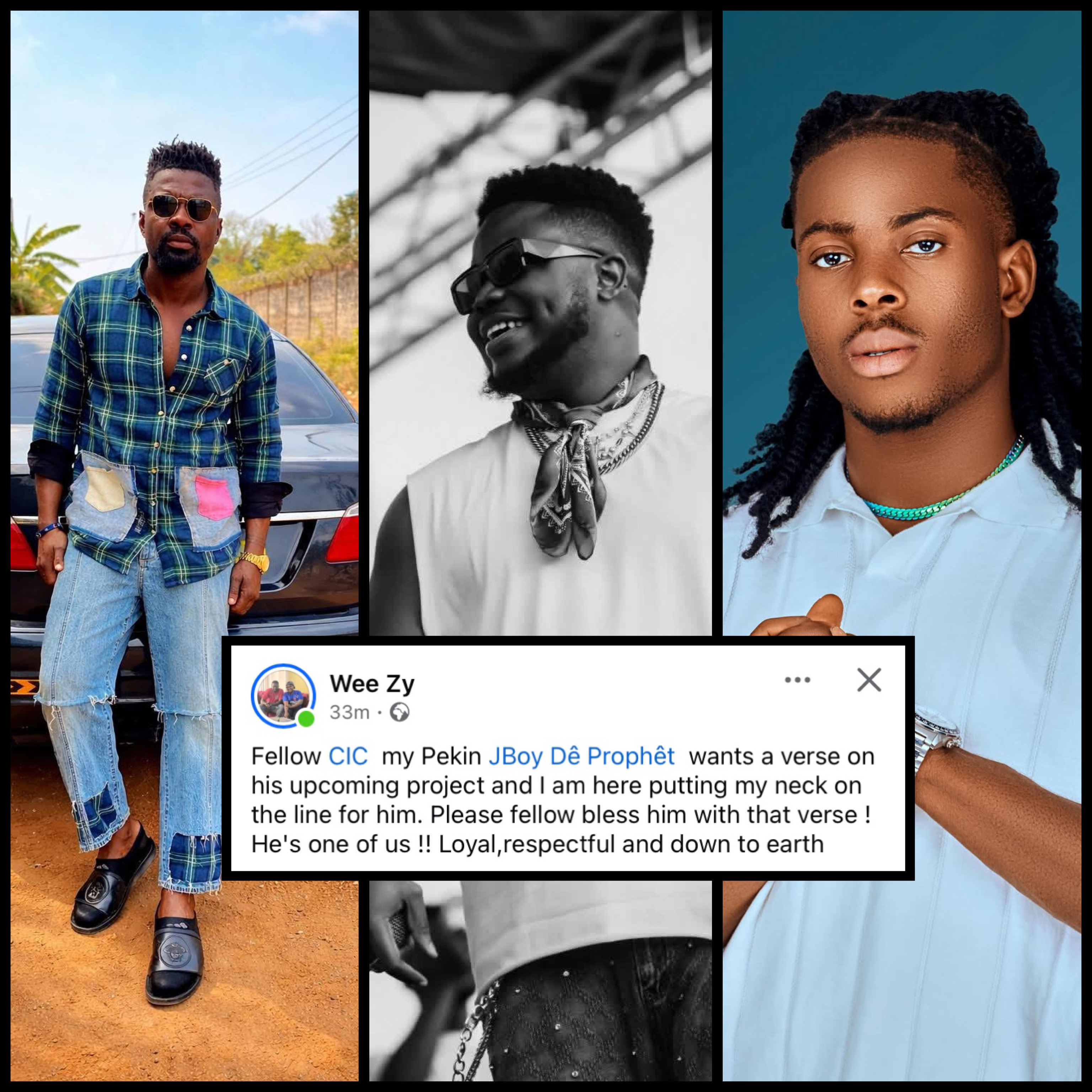 DJ Weezy begs CIC for a verse on behalf of J Boy De Prophet!