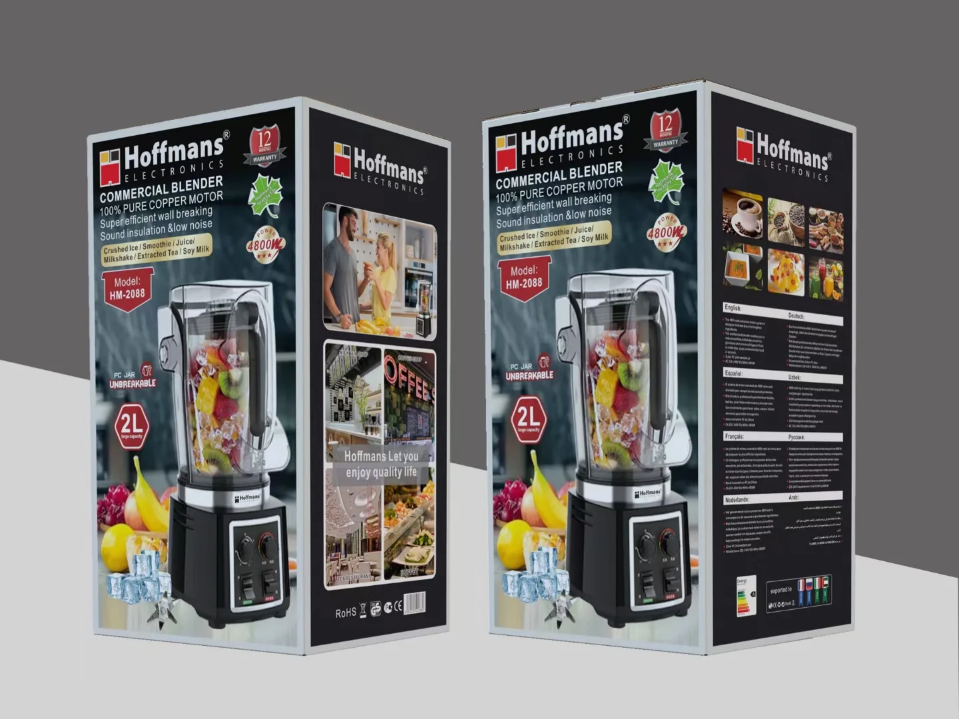 Commercial blender 2L Soundprof  hm-2088 Uganda