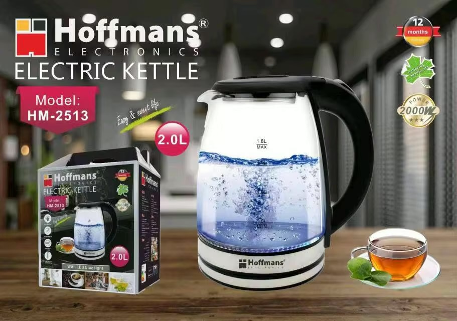 Glass Kettle 2.0L Uganda