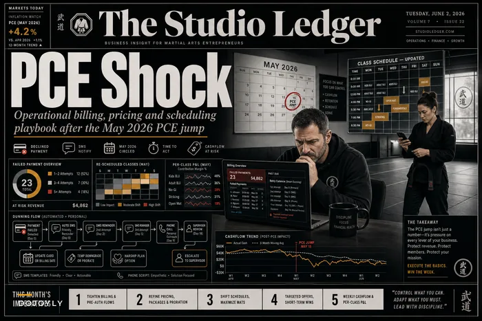 After the May PCE Shock: Billing, Pricing and Scheduling Moves Martial‑Arts Studios Should Make Now