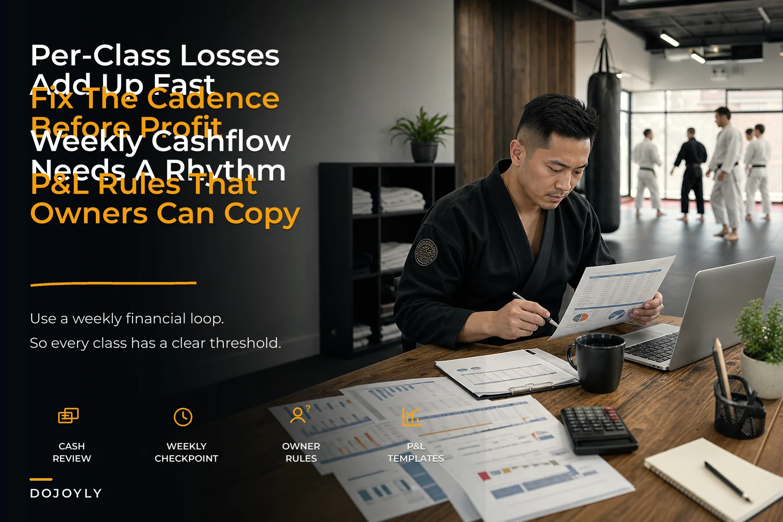 Don't let per-class losses eat your profit: a studio financial operations playbook with weekly cashflow cadence and P&L templates