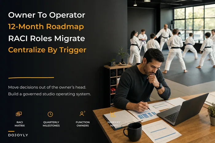 Owner‑to‑operator 12‑month transformation roadmap for studios