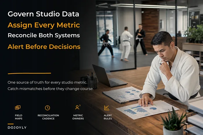 Studio data governance, ownership and reconciliation rules for owners