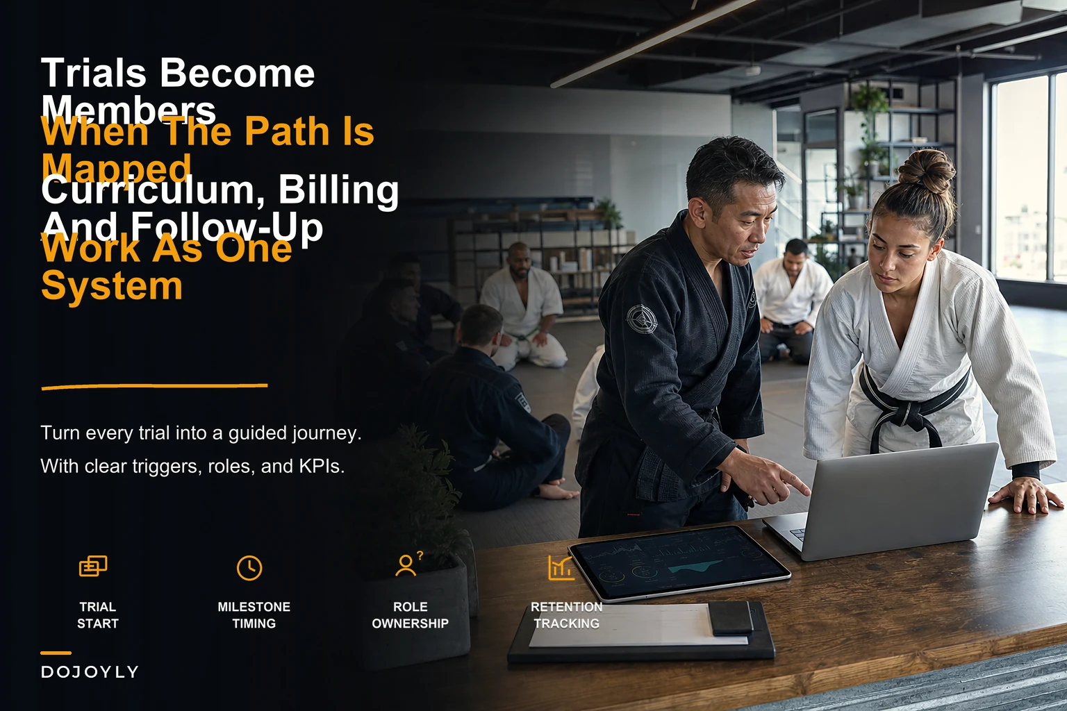 Turn trials into lifelong members: a martial‑arts student lifecycle framework tied to curriculum, billing and automation