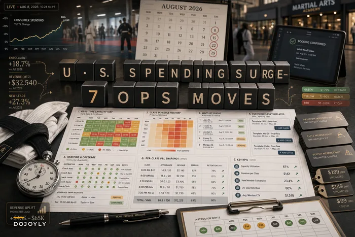 U.S. Spending Surge: 7 Immediate Operations Moves Martial‑Arts Studios Should Make