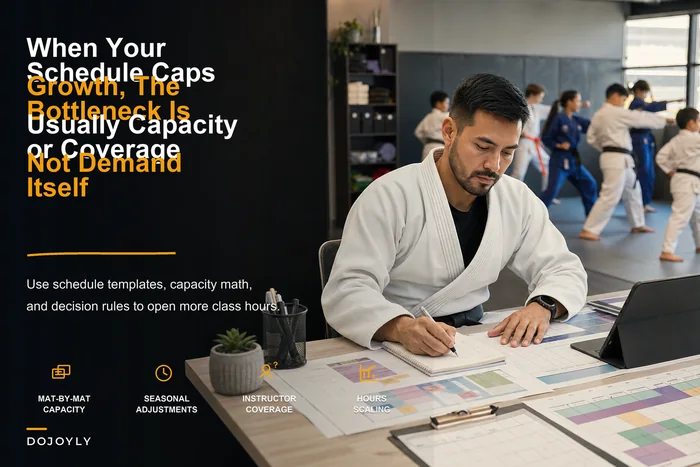When your schedule is capping growth: an operational playbook for scalable martial‑arts class scheduling