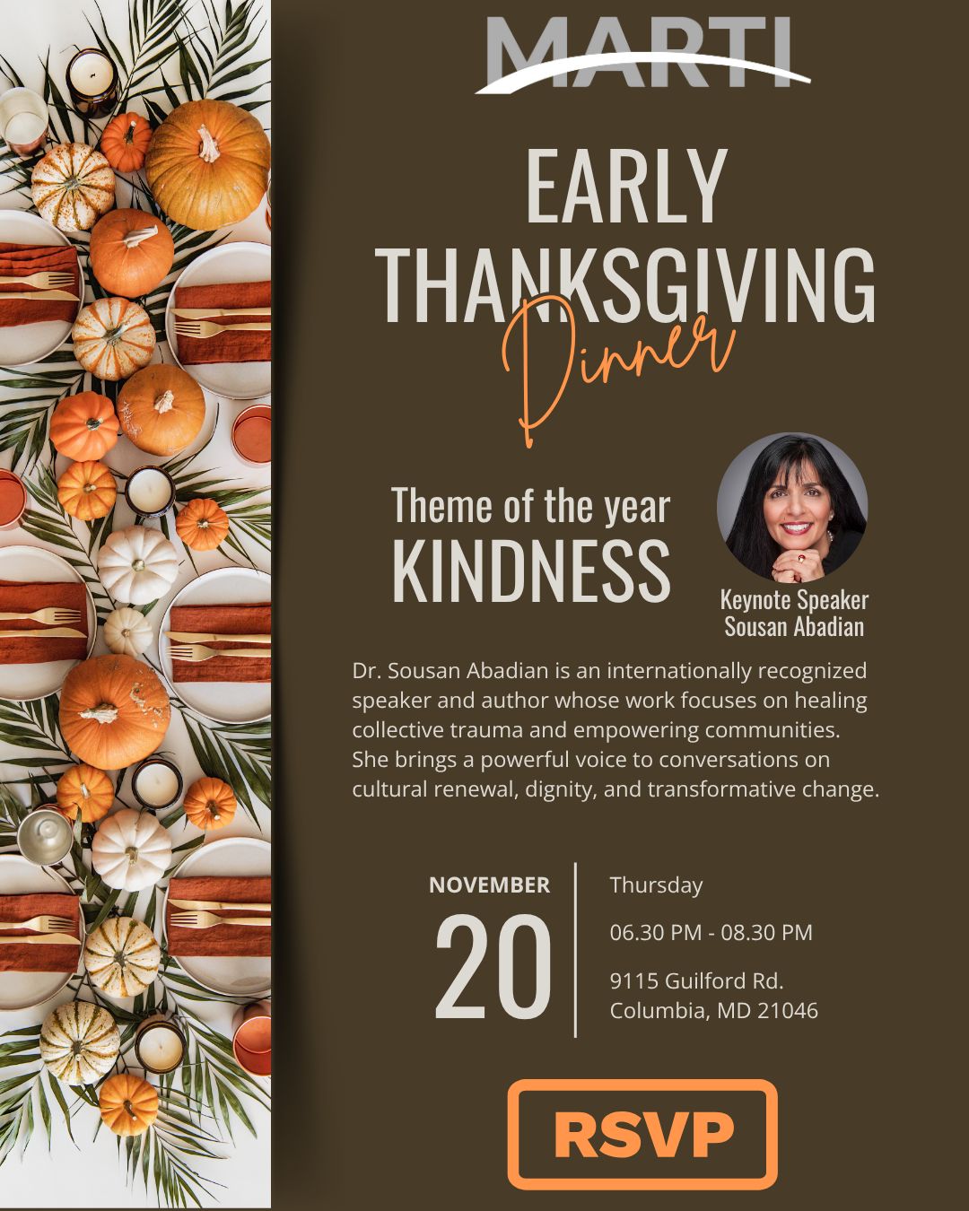 Early Thanksgiving Dinner