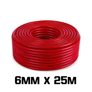 Manguera p/aire ROJO 6mmx25m FECOD