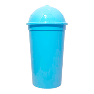 Vaso plastico con tapa FUTBOL 460ml FECOD