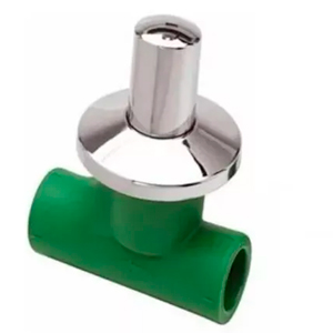 Llave De Paso Bronce de 25 con CAMPANA SANIPLAS