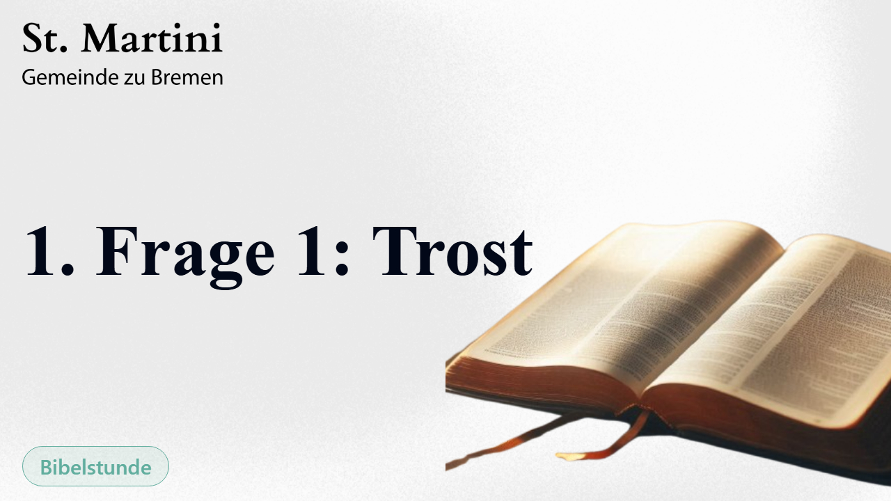 1. Frage 1: Trost