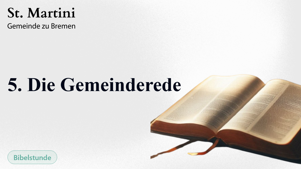 5. Die Gemeinderede