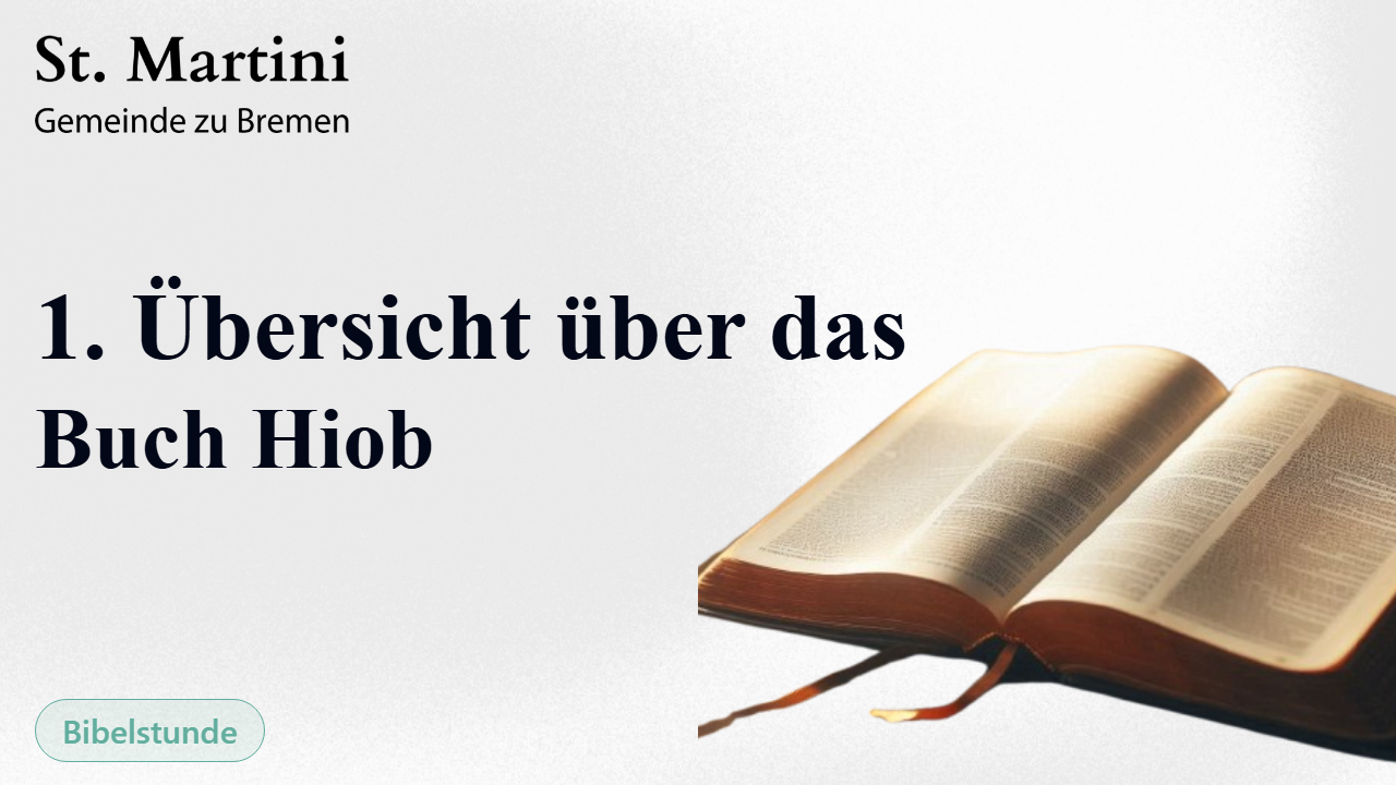 1. Übersicht über das Buch Hiob
