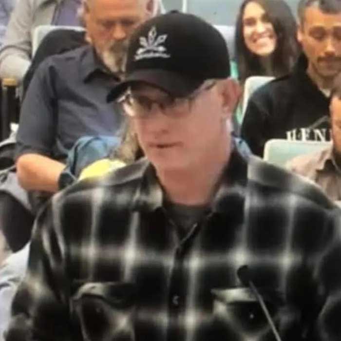 Marty speaking into a microphone at the Mendocino County Board of Supervisors