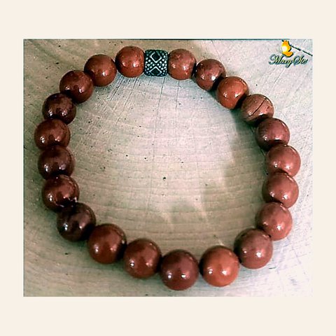 BRACCIALE ELASTICO DIASPRO ROSSO