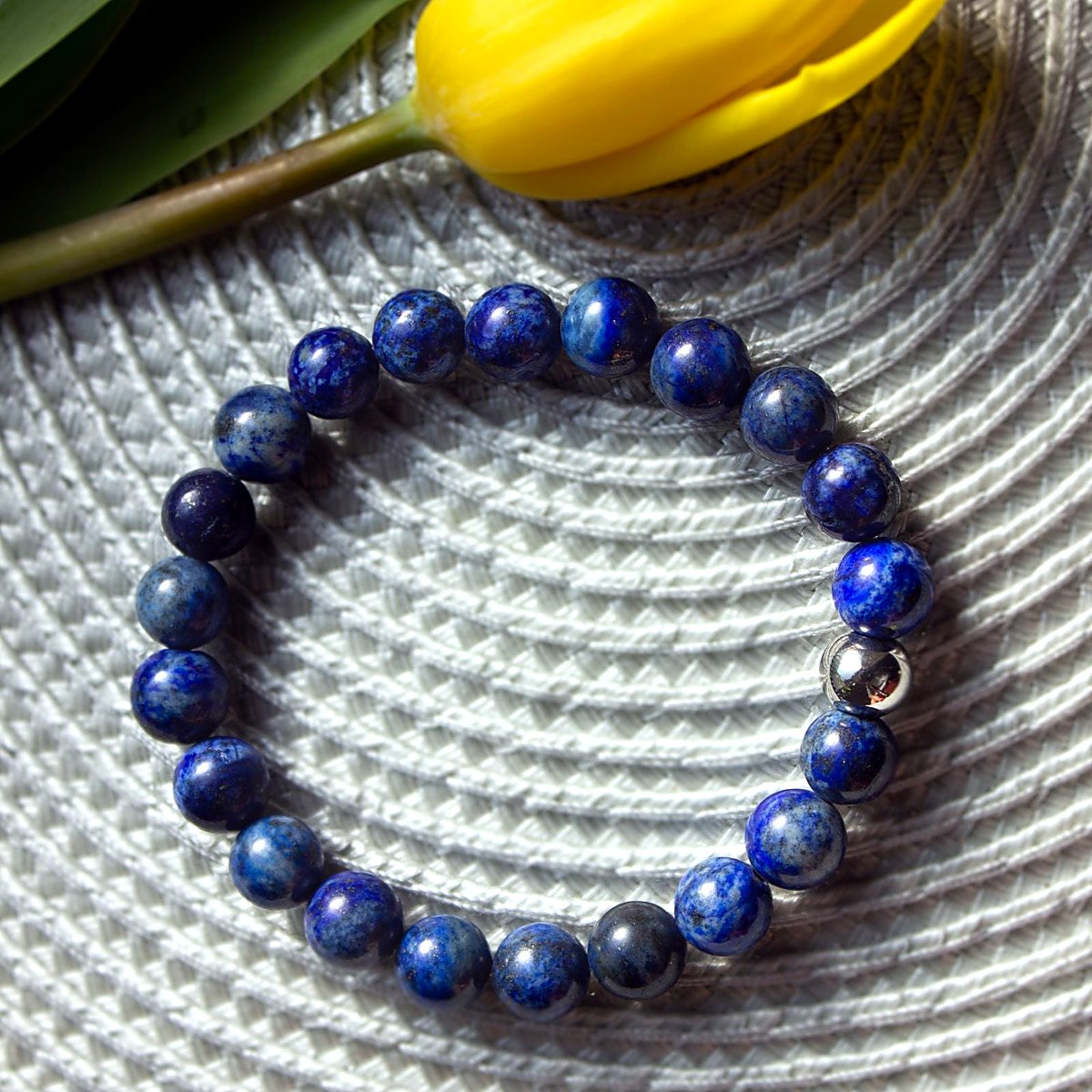 BRACCIALE ELASTICO LAPISLAZZULI