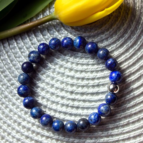 BRACCIALE ELASTICO LAPISLAZZULI