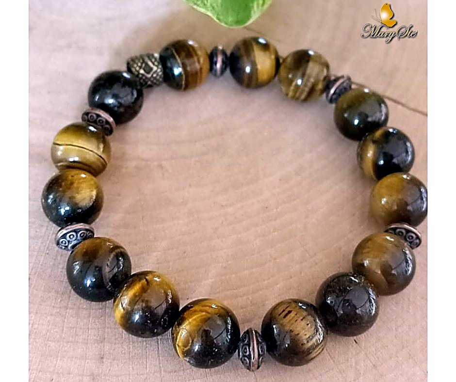 BRACCIALE ELASTICO OCCHIO DI TIGRE