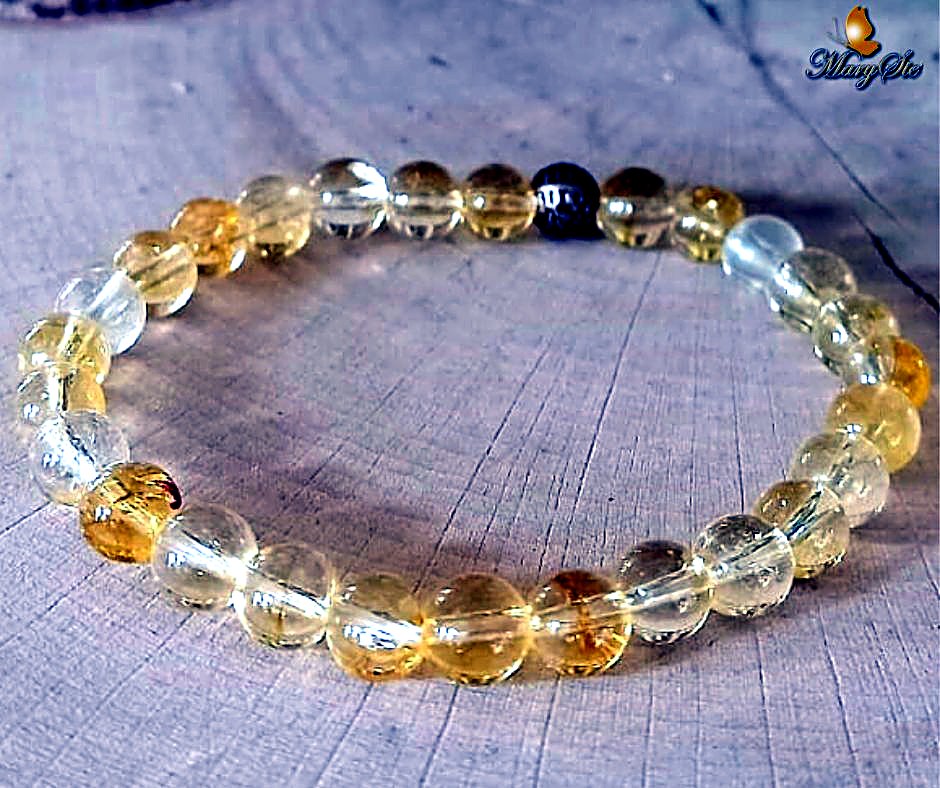 BRACCIALE ELASTICO QUARZO CITRINO