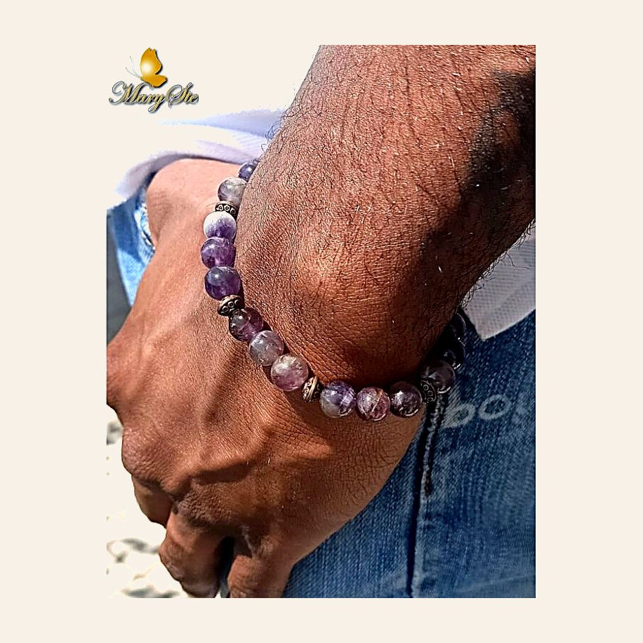 BRACCIALE UOMO AMETISTA