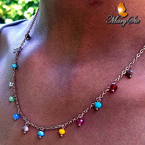 COLLANA GIROCOLLO CON CRISTALLINI