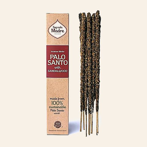 INCENSO NATURALE PALO SANTO E SANDALO -SAGRADA MADRE